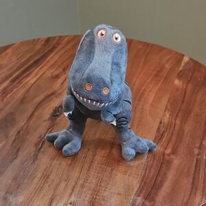 Gray Plush Dinosaur Toy